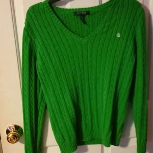Green Ralph Lauren sweater